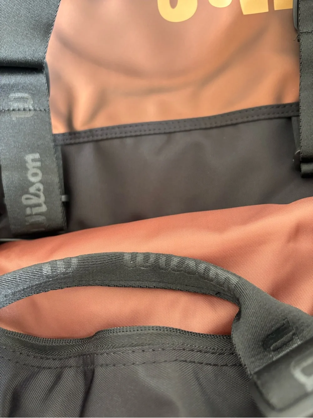 Wilson V14 Duffel Bag in Black and Brown